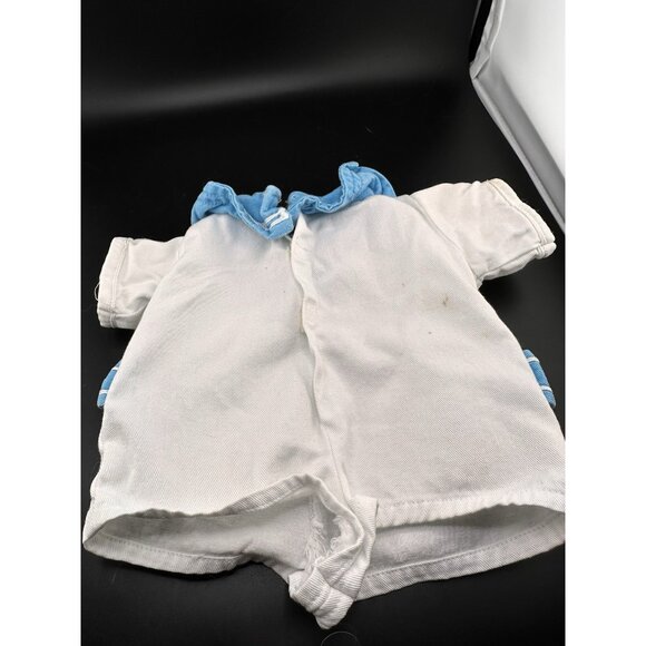 Vtg 1983 Cabbage Patch Kids Coleco Boys White Light Blue Sailor Suit Romper Doll - Picture 11 of 16